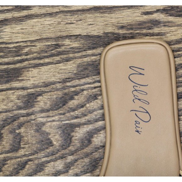 NWT Wild Pair Womens Daisyy Slide Flat Sandals Embellished Black / Natural 8M - Picture 12 of 12